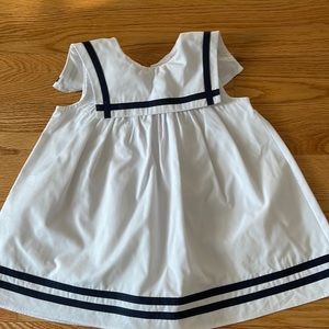 Cotton sailor dress perfect for the upcoming summer holidays !